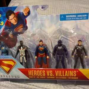 DC Comics Heroes vs. Villains Action Figure Set - Blue, Red, Black